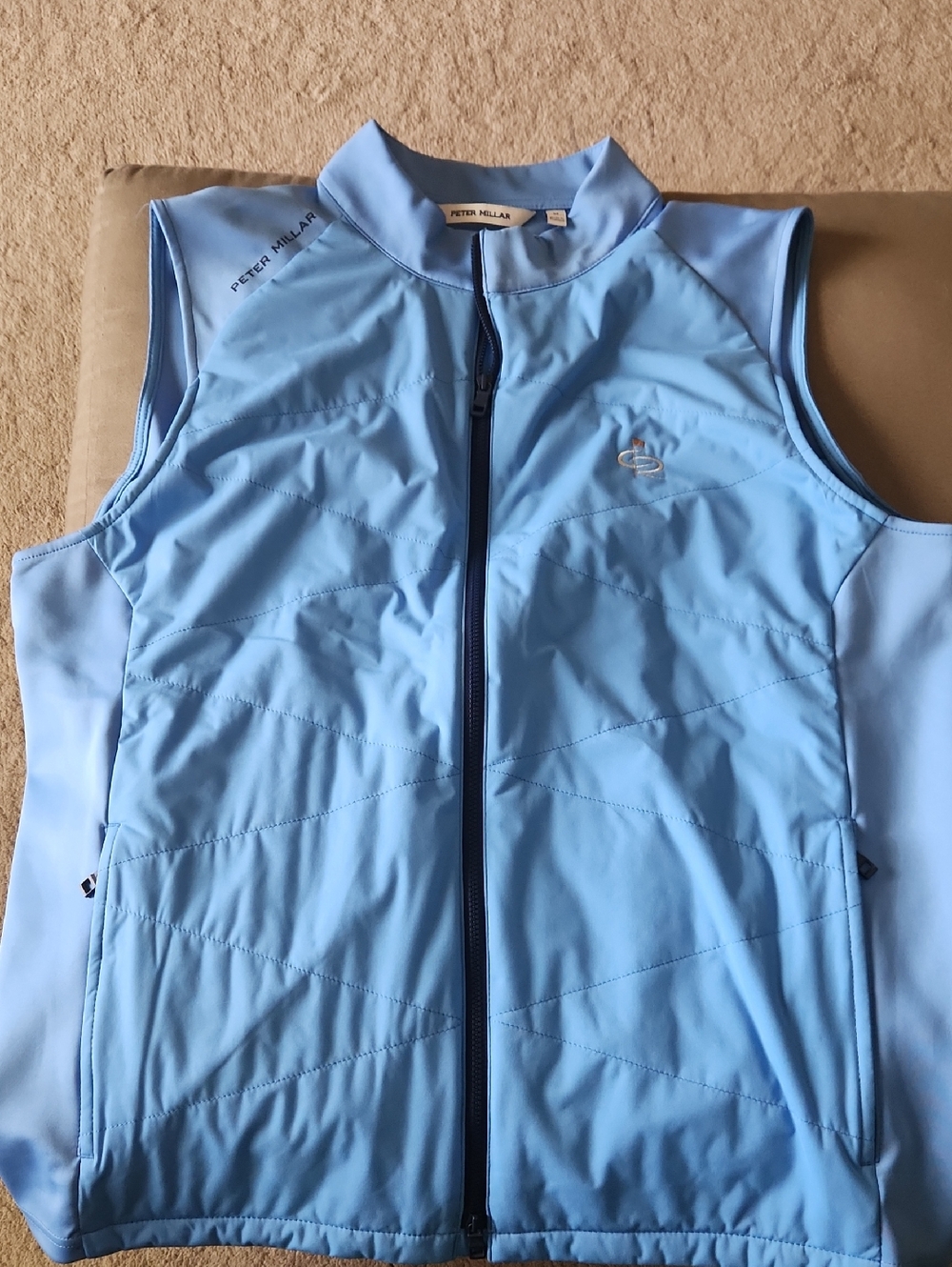 Peter Millar Sky Blue Quilted Performance Vest